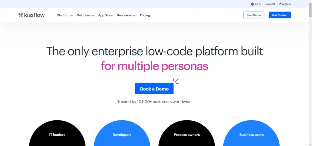 Kissflow Low-Code Application Development Platform